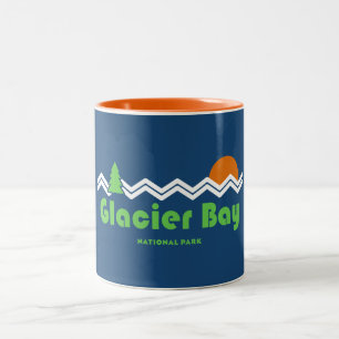 Glacier Bay National Park Retro Two-Tone Coffee Mug