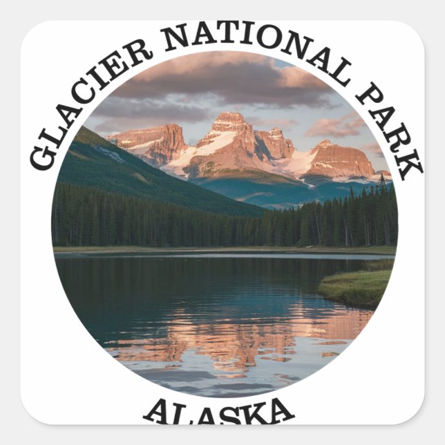 Glacier Bay National Park  Square Sticker (Front)