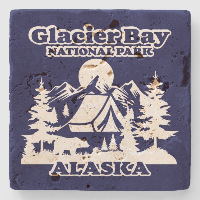 Glacier Bay National Park Stone Coaster (Front)