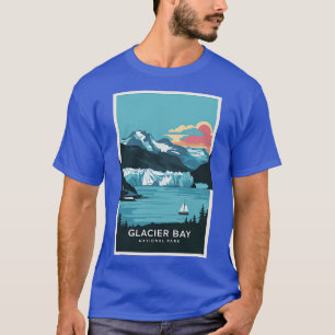 Glacier Bay National Park Travel Poster T-Shirt