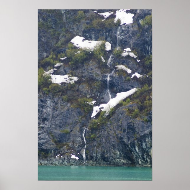 Glacier Bay Waterfall Poster (Front)
