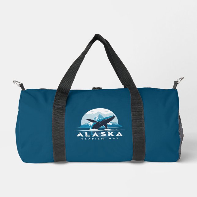 Glacier Bay Whale - Alaska Duffle Bag (Front)