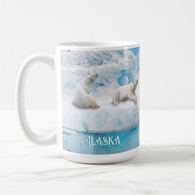 Glacier Bears Alaska - 15 oz. Mug (Left)