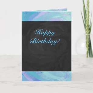 Glacier Blue Monogram Card