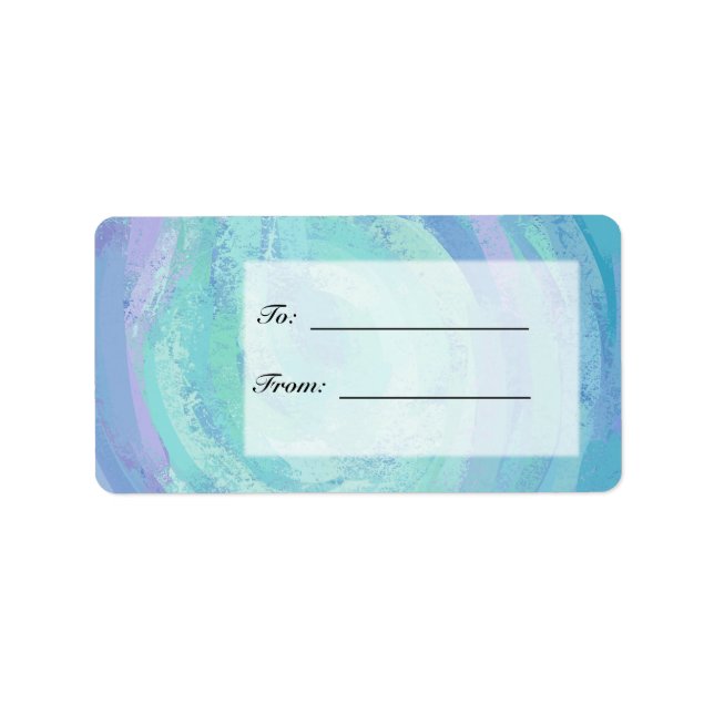 Glacier Blue Monogram Label (Front)