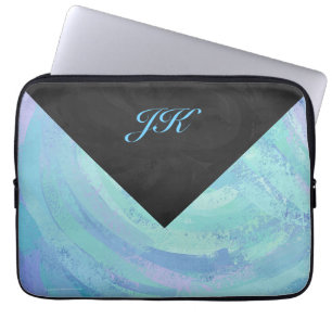 Glacier Blue Monogram Laptop Sleeve