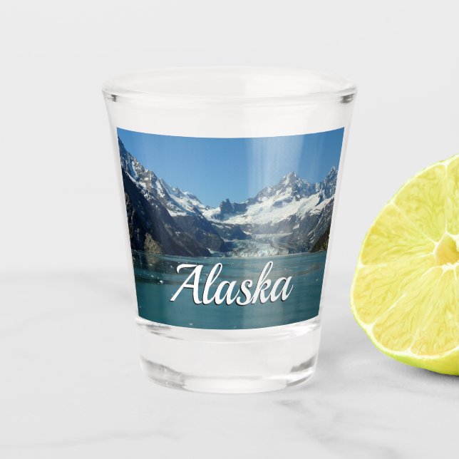Glacier-Fed Waters of Alaska Shot Glass (Front)