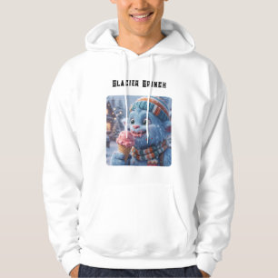Glacier Grinch Cute Winter Blue Monster Ice Cream Hoodie