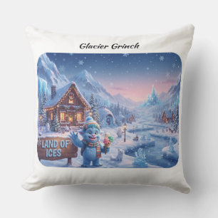 Glacier Grinch Land of Ices Magical Winter Throw P Cushion