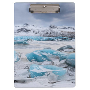 Glacier Ice landscape, Iceland Clipboard