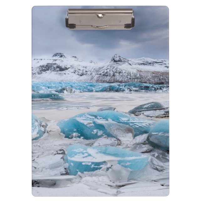 Glacier Ice landscape, Iceland Clipboard (Front)
