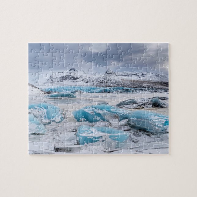 Glacier Ice landscape, Iceland Jigsaw Puzzle (Horizontal)