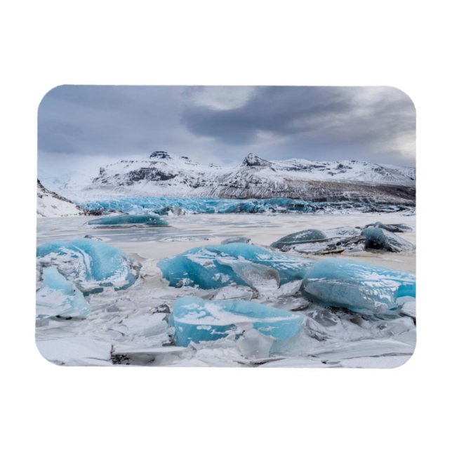 Glacier Ice landscape, Iceland Magnet (Horizontal)