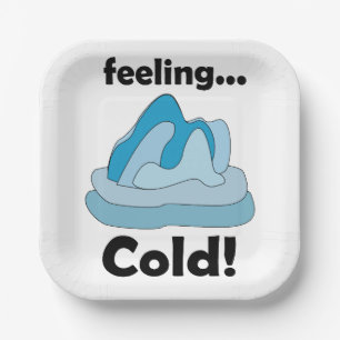 Glacier Iceberg Feeling Cold Winter Party Paper Plate