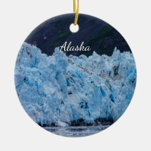 Glacier in Prince William Sound Alaska Ornament
