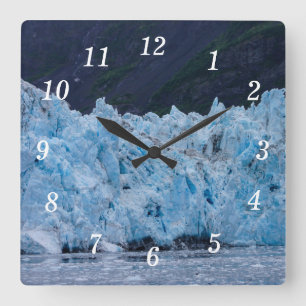 Glacier in Prince William Sound Alaska Wall Clock