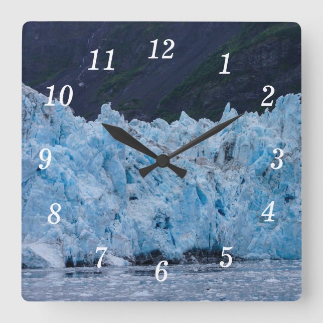 Glacier in Prince William Sound Alaska Wall Clock (Front)