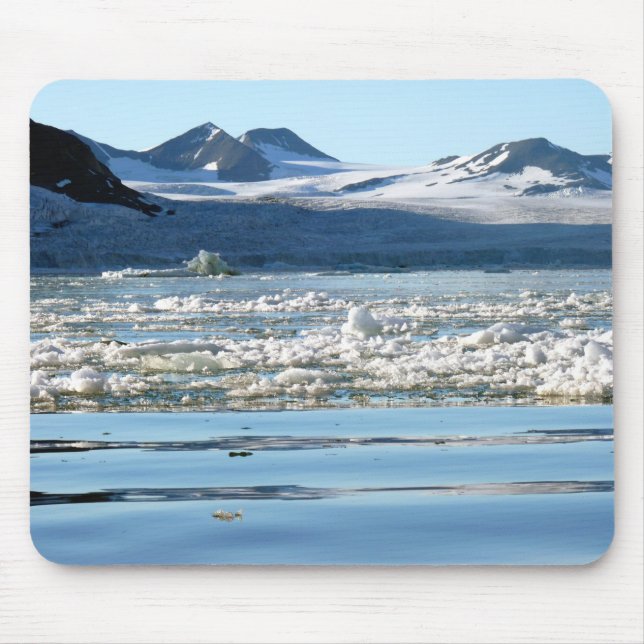 Glacier in Svalbard Mouse Pad (Front)