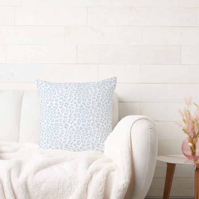 Glacier Leopard Print Pattern Cushion (Couch)