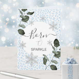 Glacier Leopard Winter Invitation