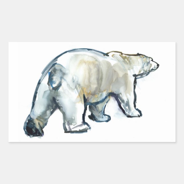 Glacier MInt Rectangular Sticker (Front)