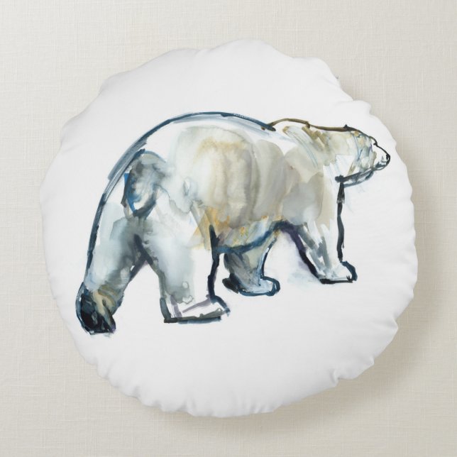 Glacier MInt Round Cushion (Back)