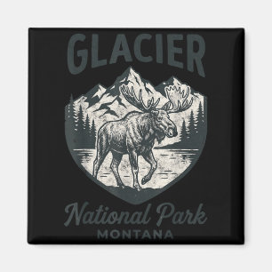 Glacier Montana National Parks Outdoors Nature Magnet