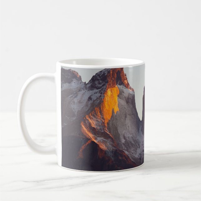GLACIER MOUNTAINS DURING DAY COFFEE MUG (Left)