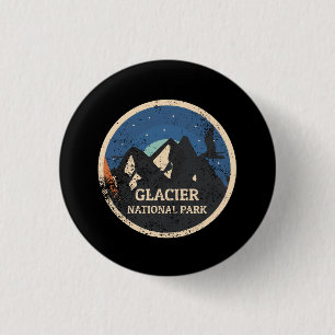 Glacier National Park 3 Cm Round Badge