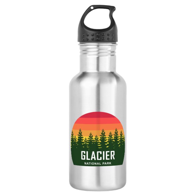 Glacier National Park 532 Ml Water Bottle (Front)