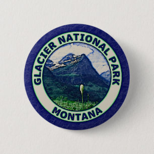 Glacier National Park 6 Cm Round Badge