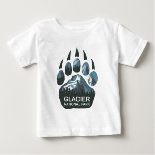Glacier National Park Bear Paw Baby T-Shirt
