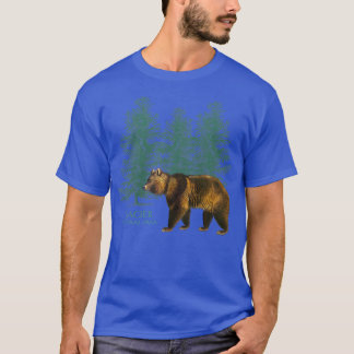 Glacier National Park Bear Trees Souvenir Montana T-Shirt