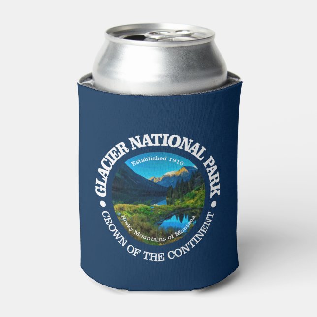 Glacier National Park Can Cooler (Can Front)