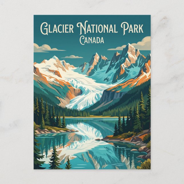 Glacier National Park Canada Postcard (Front)