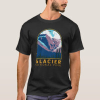 Glacier National Park Canada Travel Art Vintage