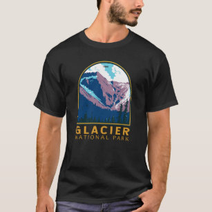 Glacier National Park Canada Travel Art Vintage T-Shirt