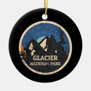 Glacier National Park Ceramic Ornament