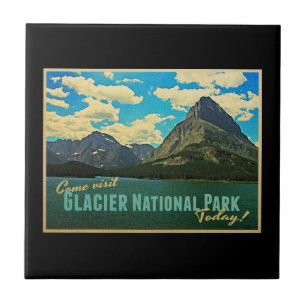 Glacier National Park Ceramic Tile