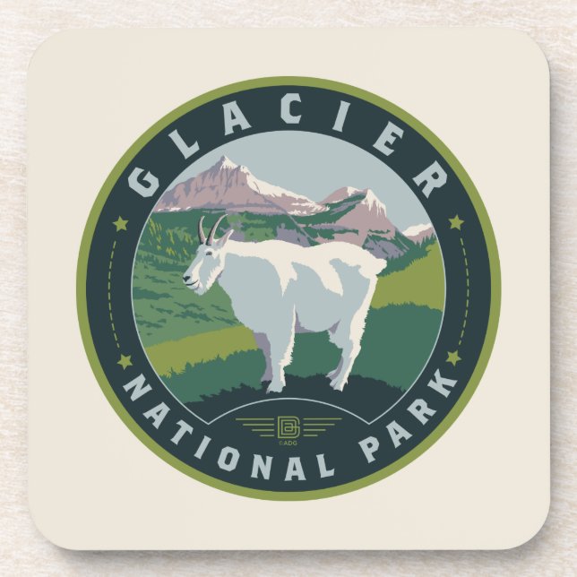 Glacier National Park Coaster (Front)