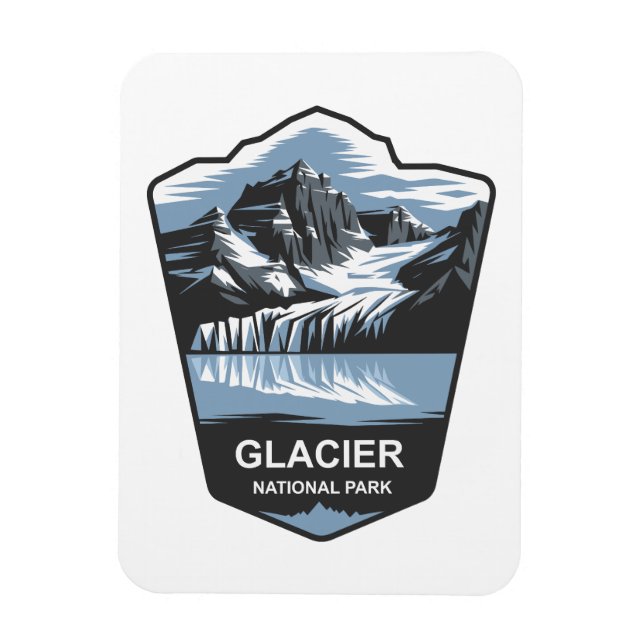 Glacier National Park Emblem Magnet (Vertical)
