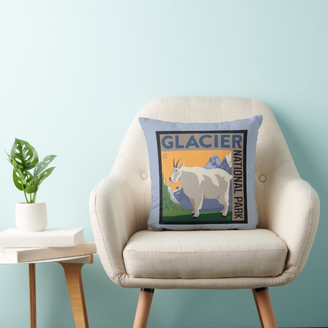 Glacier National Park | Goat Cushion (Chair)