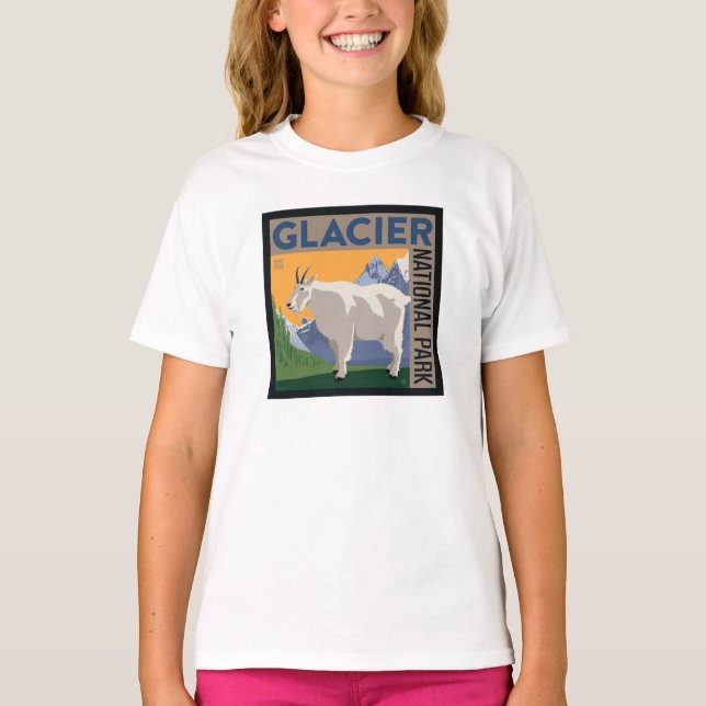 Glacier National Park | Goat T-Shirt (Front)