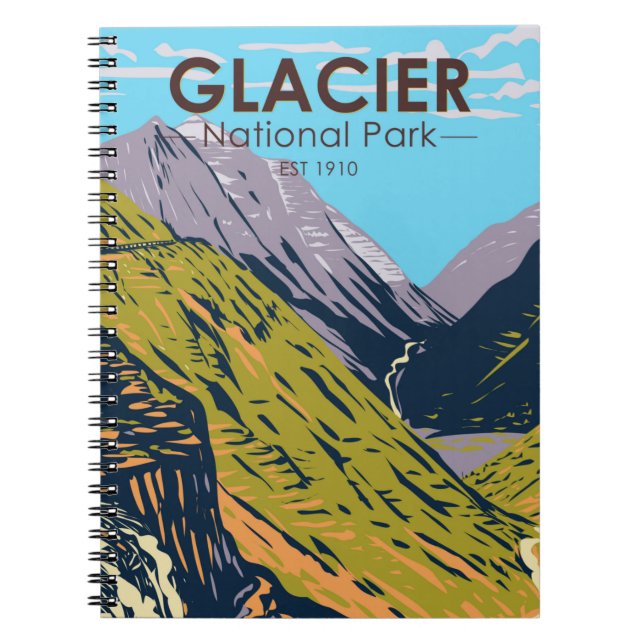 Glacier National Park Going to the Sun Road Notebook (Front)