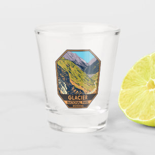 Glacier National Park Going to the Sun Road  Shot Glass