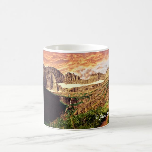 Glacier National Park Grinnell Glacier Trail Coffee Mug (Center)