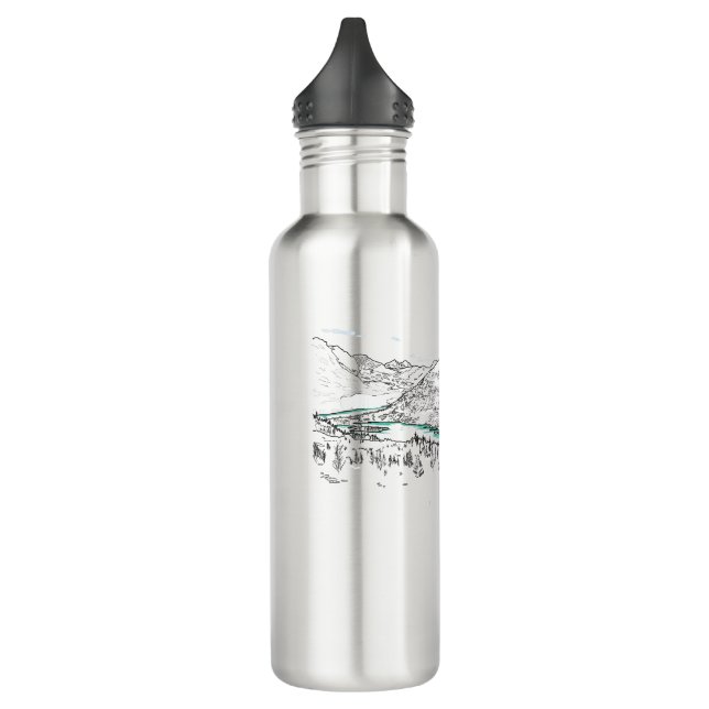 Glacier National Park Hidden Lake Montana 710 Ml Water Bottle (Left)