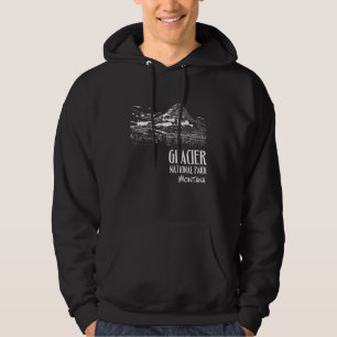 Glacier National Park Hidden Lake Overlook Montana Hoodie