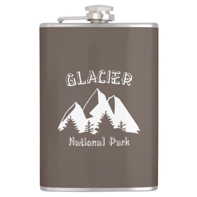 Glacier National Park Hip Flask (Front)