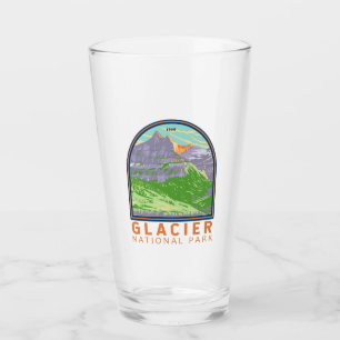 Glacier National Park In Spring Montana Vintage Glass